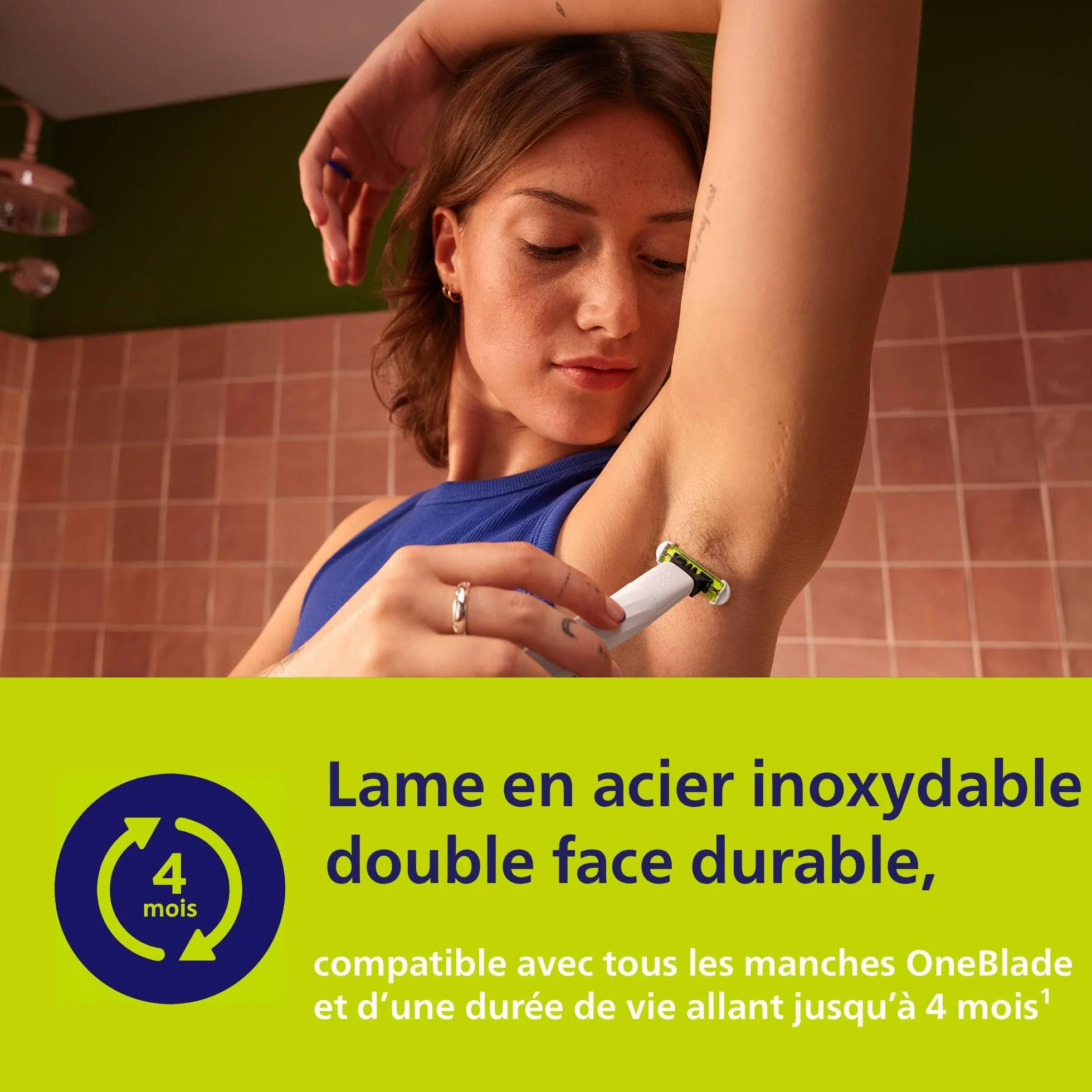 Philips OneBlade Intimate rasage intime protection cutanée supplémentaire modèle QP1924/28