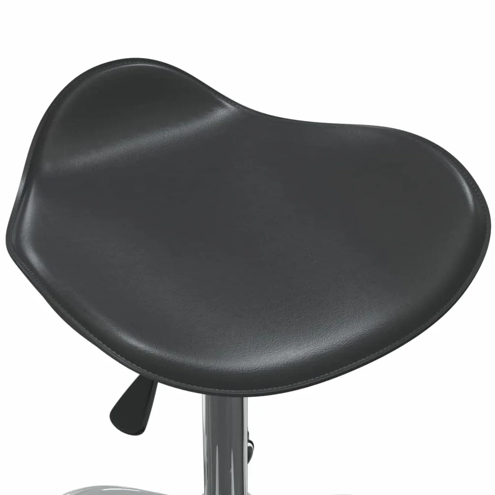 vidaXL Tabouret de Salon et Spa Chaise de Beauté Tabouret de Coiffure Chaise de Travail Réglable Pivotante Intérieur Noir Similicuir