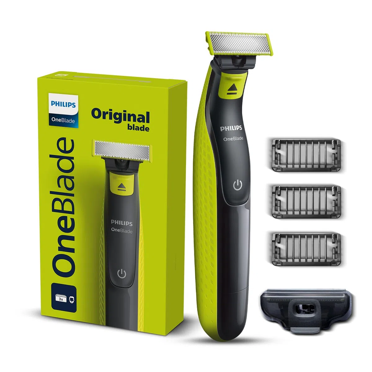 Philips OneBlade Turbo2X QP2724/10 Hybrid Trim, Edge, Rasage Dual Protech Tech Convient à tous les types de peau et épaisseur de poils