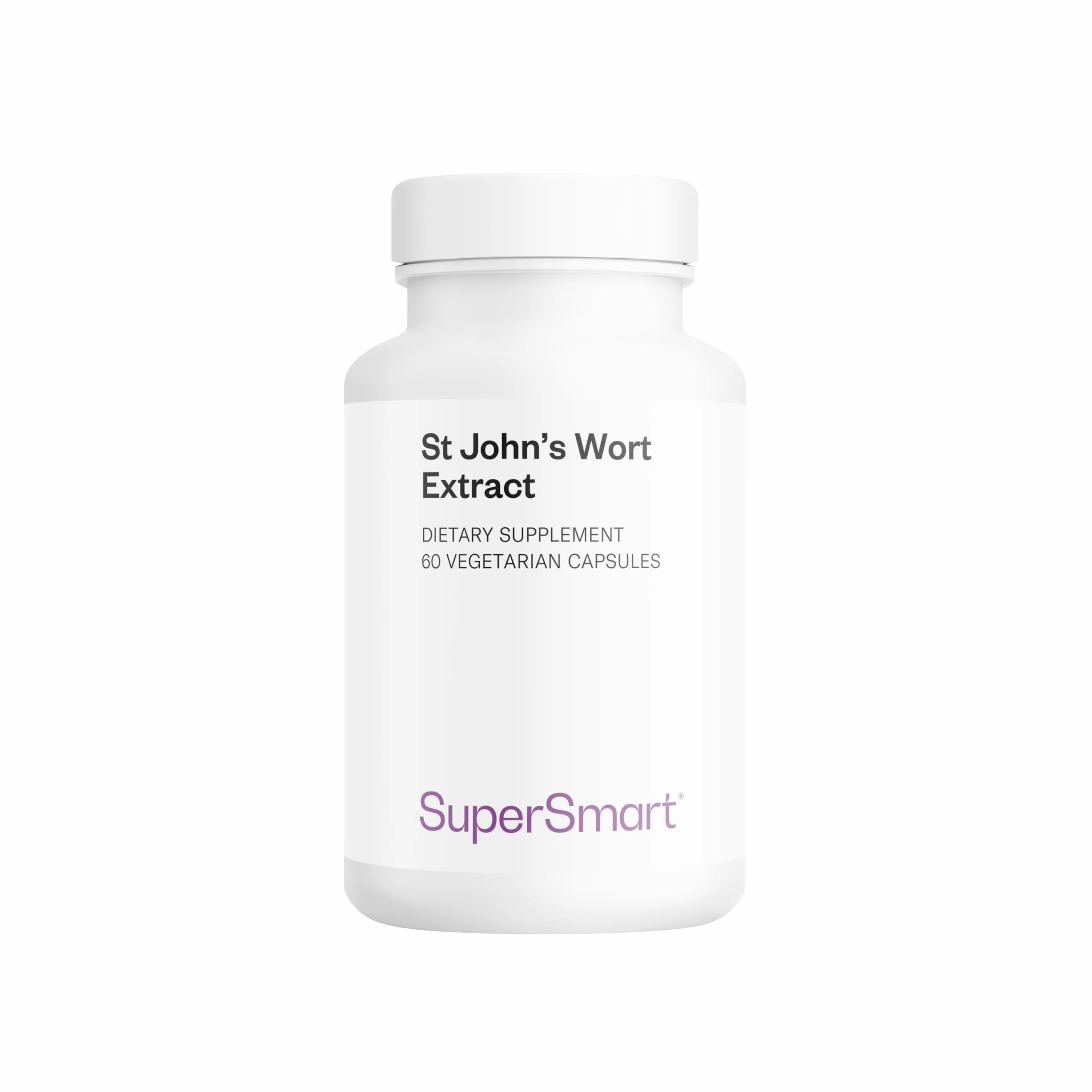 St John's Wort Extract - Extrait de Millepertuis - Concentré d'Hypéricine (0,3%) - Contribue à Améliorer l’Humeur - Aide à Atténuer les Problèmes de Sommeil - Vegan - Sans Gluten - SuperSmart