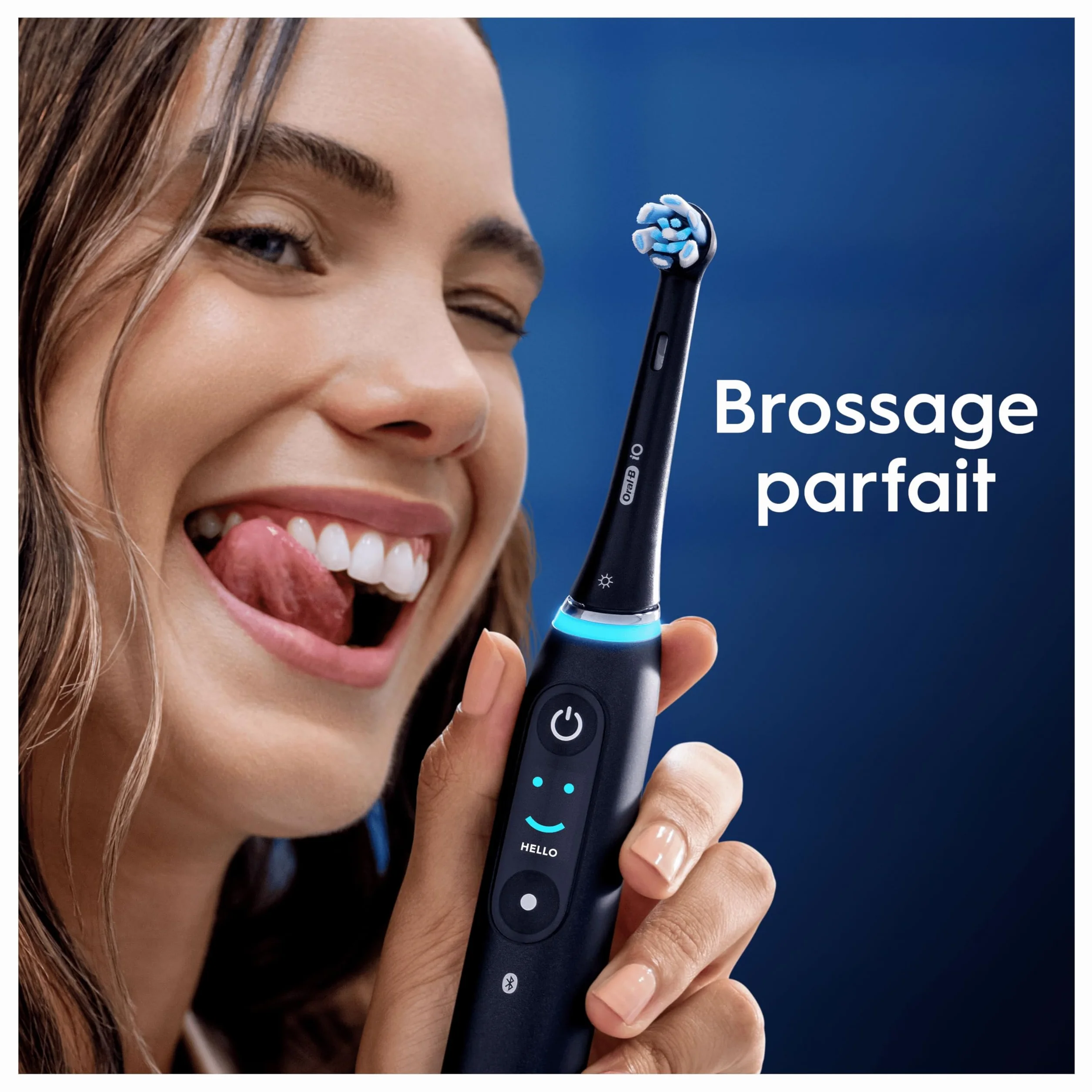 Oral-B Brossettes de Rechange Gentle Care, lot de 8, Noires – Recharges Brosse à Dents Électrique iO