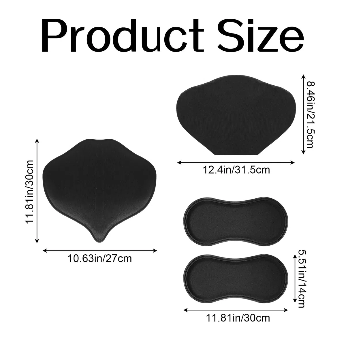 Ensemble de Planches de Compression Abdominale Latérale, Protections Latérales Mousse Lipo avec Planche Plate et Panneau Lombaire Noir