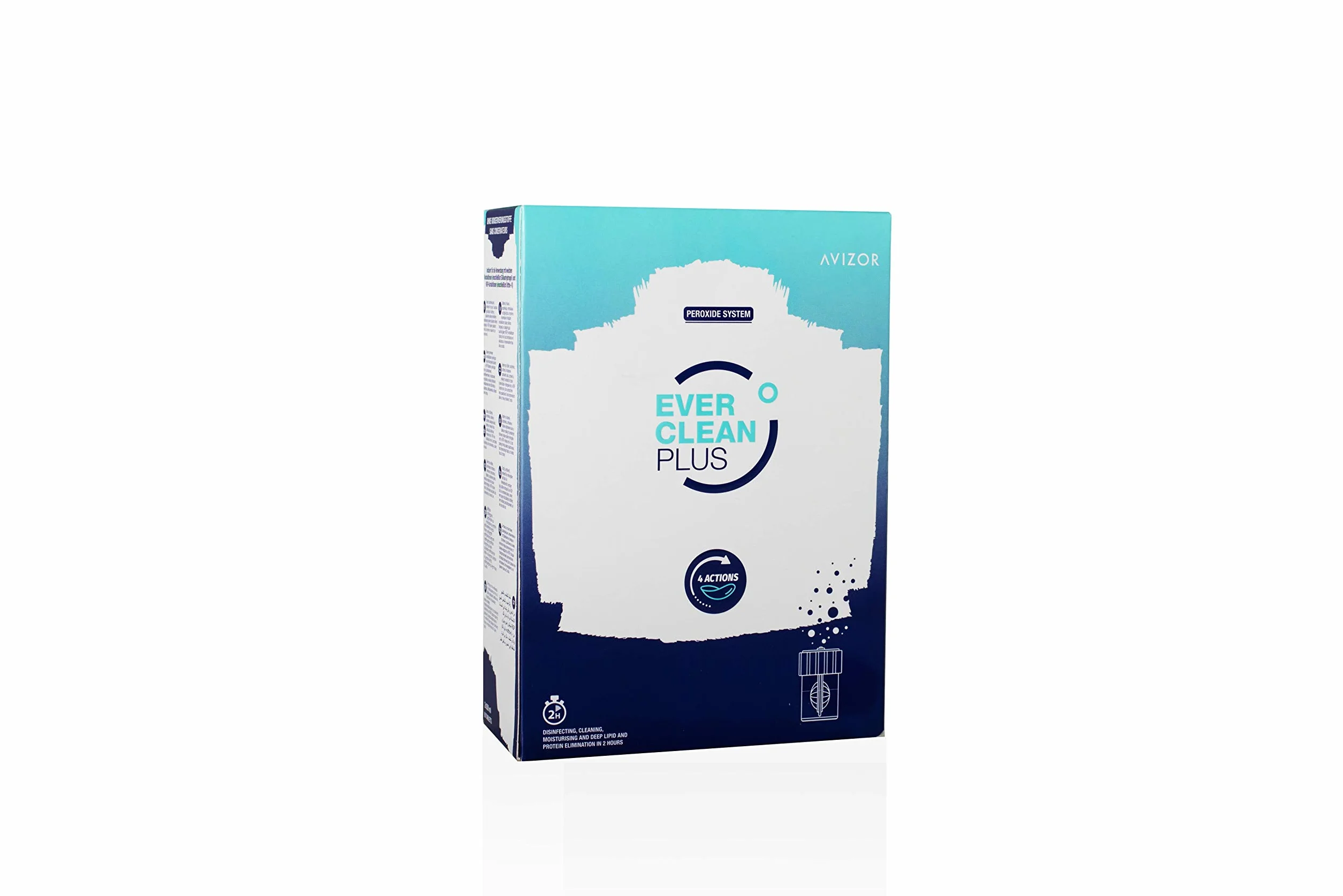 Avizor Ever Clean Plus Liquide Lentilles de Contact 2 x 350 ml + 90 Comprimés