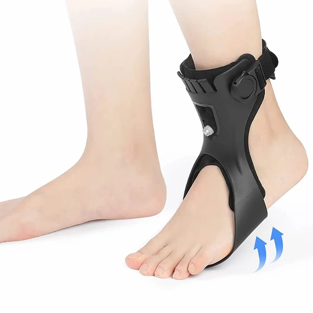 Orthèse De Pied Tombant, Orthèse De Pied De Cheville, Attelle De Nuit,Pied Tombant Posture Releveur Soutien pour Hommes Femmes Right,Large
