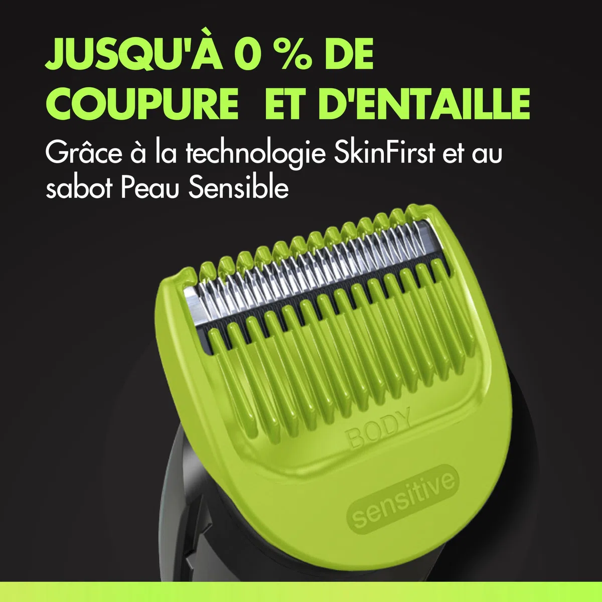 Gillette Labs Body Plus Intimate Tondeuse Homme i5, Tondeuse Corps et Zone Intime, Étanche, Coffret Homme avec 3 Sabots dont un pour Peau Sensible, Technologie Autosense, Batterie Rechargeable Incluse