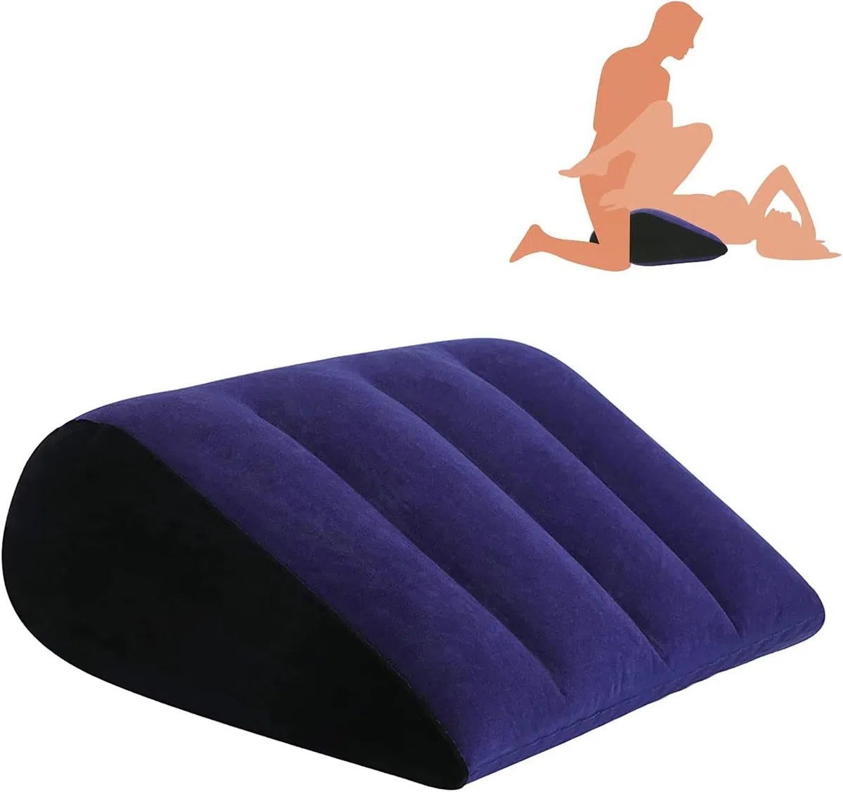 TOUGHAGE Oreiller Sexe Érotisme Lombaire Triangle Pliable Sans Trou Gonflable Voyage pour Couples