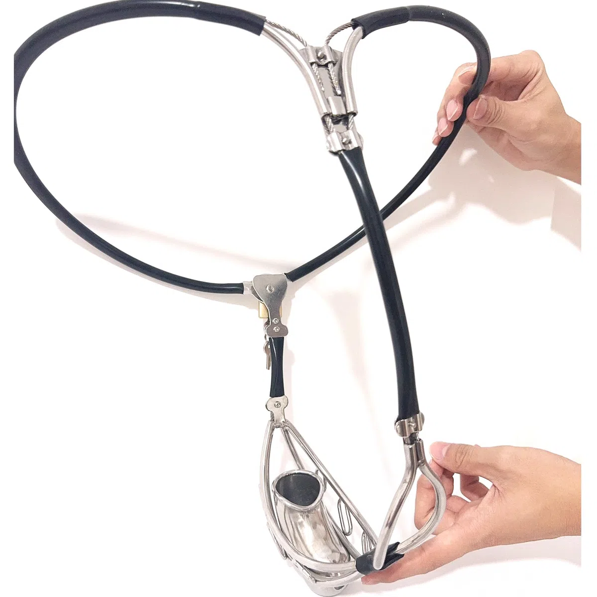 Ceinture de Chasteté Invisible, noire, 60-90CM | YILUQIFLY Cage, Fétichiste, BDSM, ajustable, sûr et discret au quotidien