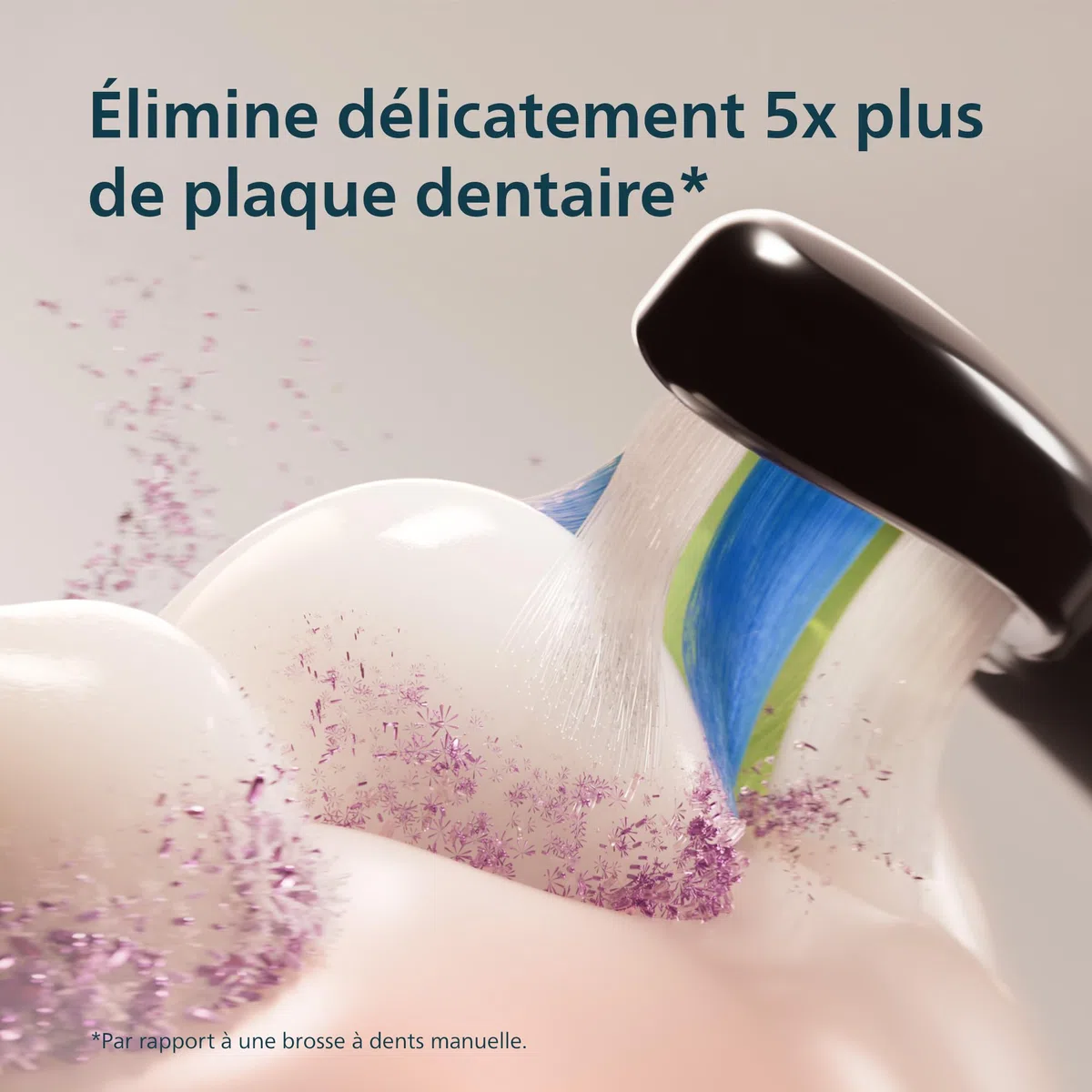 Philips Sonicare série 4100 – Brosse à dents électrique sonique, capteur de pression, 4 réglages, EasyStart, SmarTimer, 21 jours d’autonomie, étui de voyage, coloris noir, modèle HX4044/52, [Nouveau]