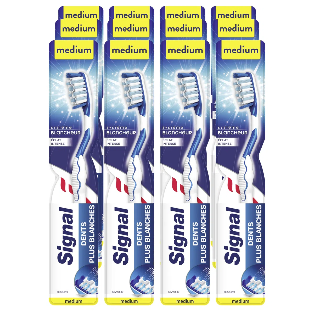SIGNAL Brosse à Dents Blancheur Medium Lot de 12 Emballage Recyclé