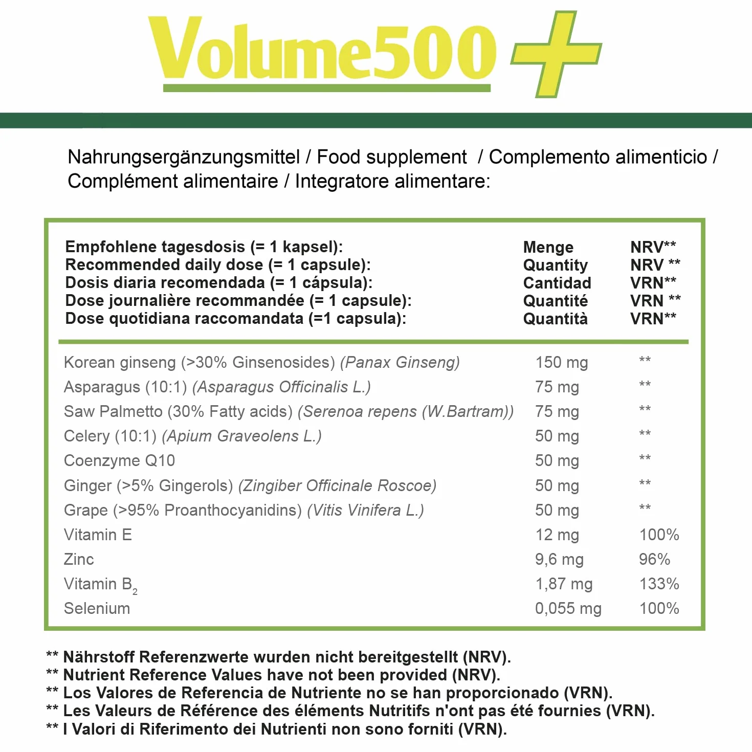 Augmentation du sperme - 3 Volume500: Pilules naturelles pour augmenter la quantité du sperme