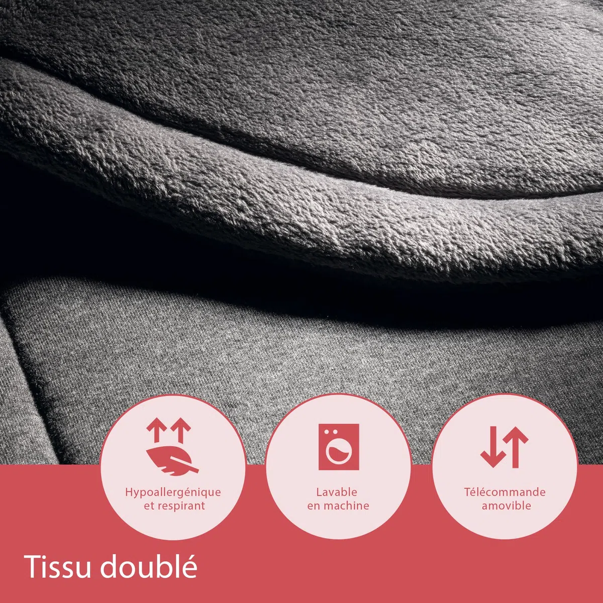 Imetec Intellisense Cervical Ultra Doux - Coussin Chauffant Électrique Nuque, Cou - Tissu Hypoallergénique, 5 Températures, Chauffage Rapide, Protection contre Surchauffe, Lavable en Machine 47x52 cm