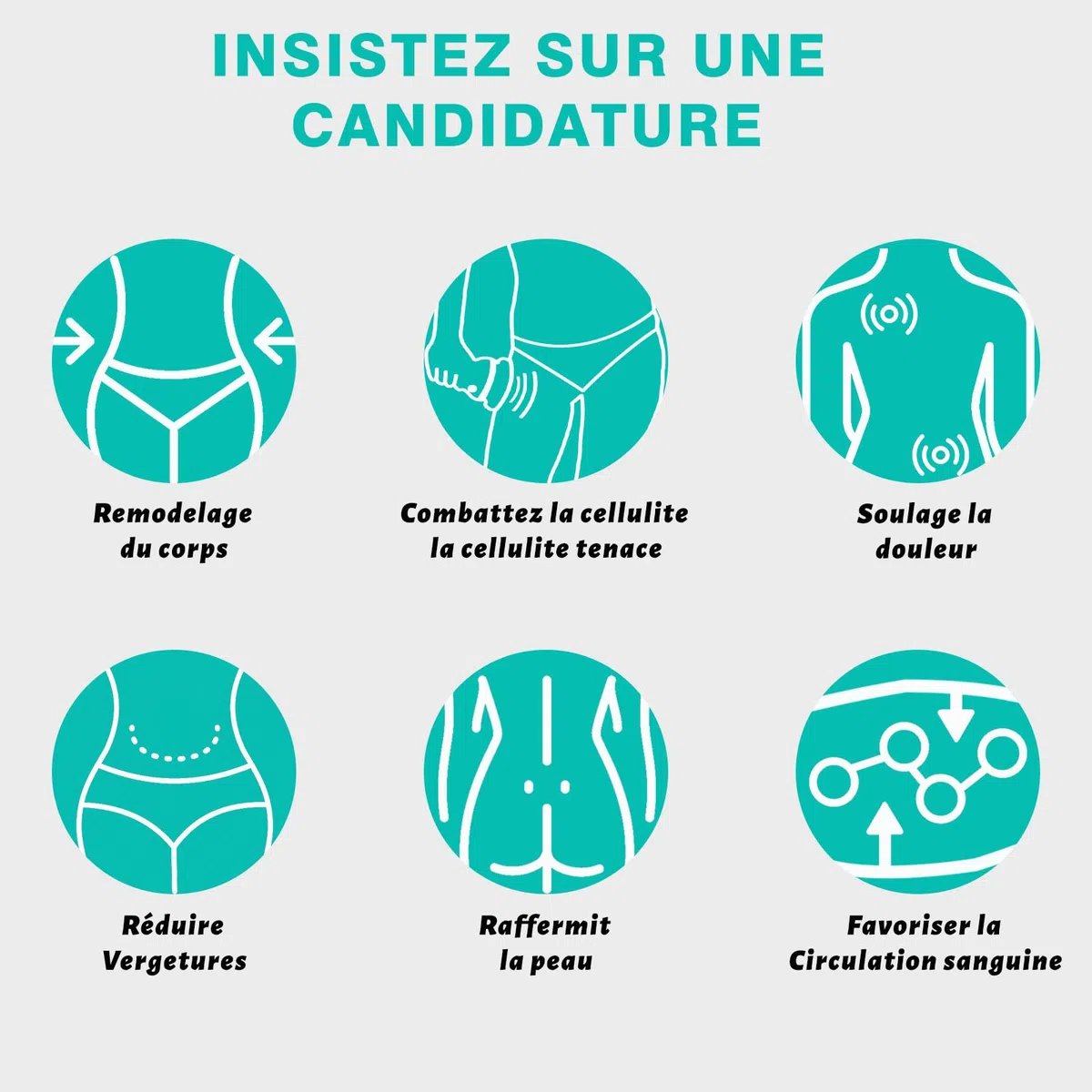 Massage Cellulite Masseur, Appareil de Massage Anti Cellulite, Accessoires Pour Soulager La Fatigue Sur Le Corps Entier