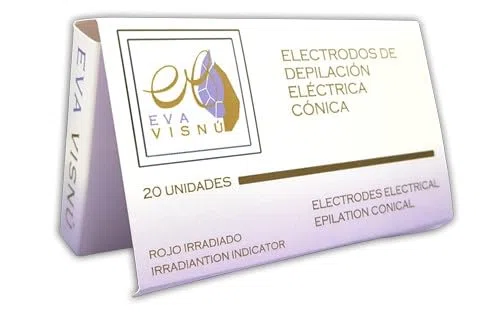 Aiguilles Épilation Électrique Droites F2 Or 20 unités