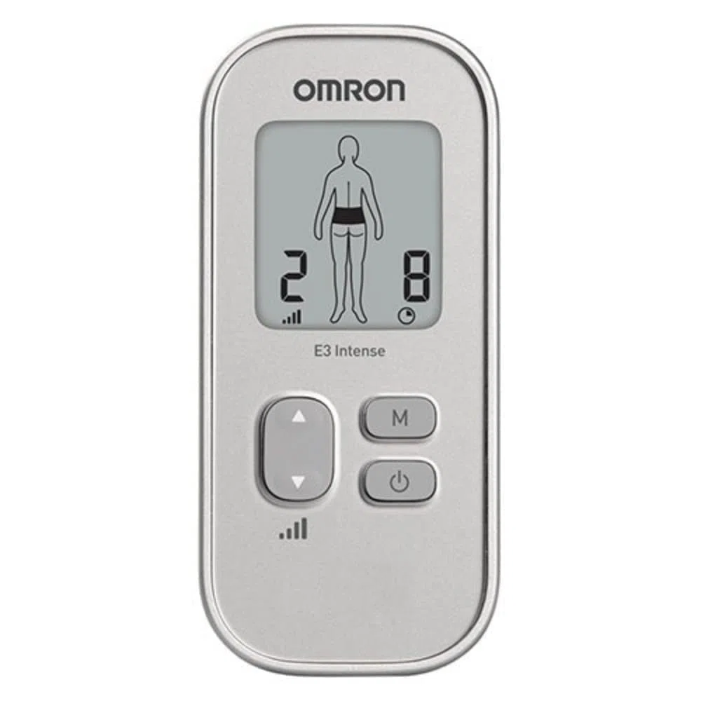 OMRON E3 Intense Appareil Antidouleur Portable TENS – Électrostimulateur Musculaire avec 6 Programmes