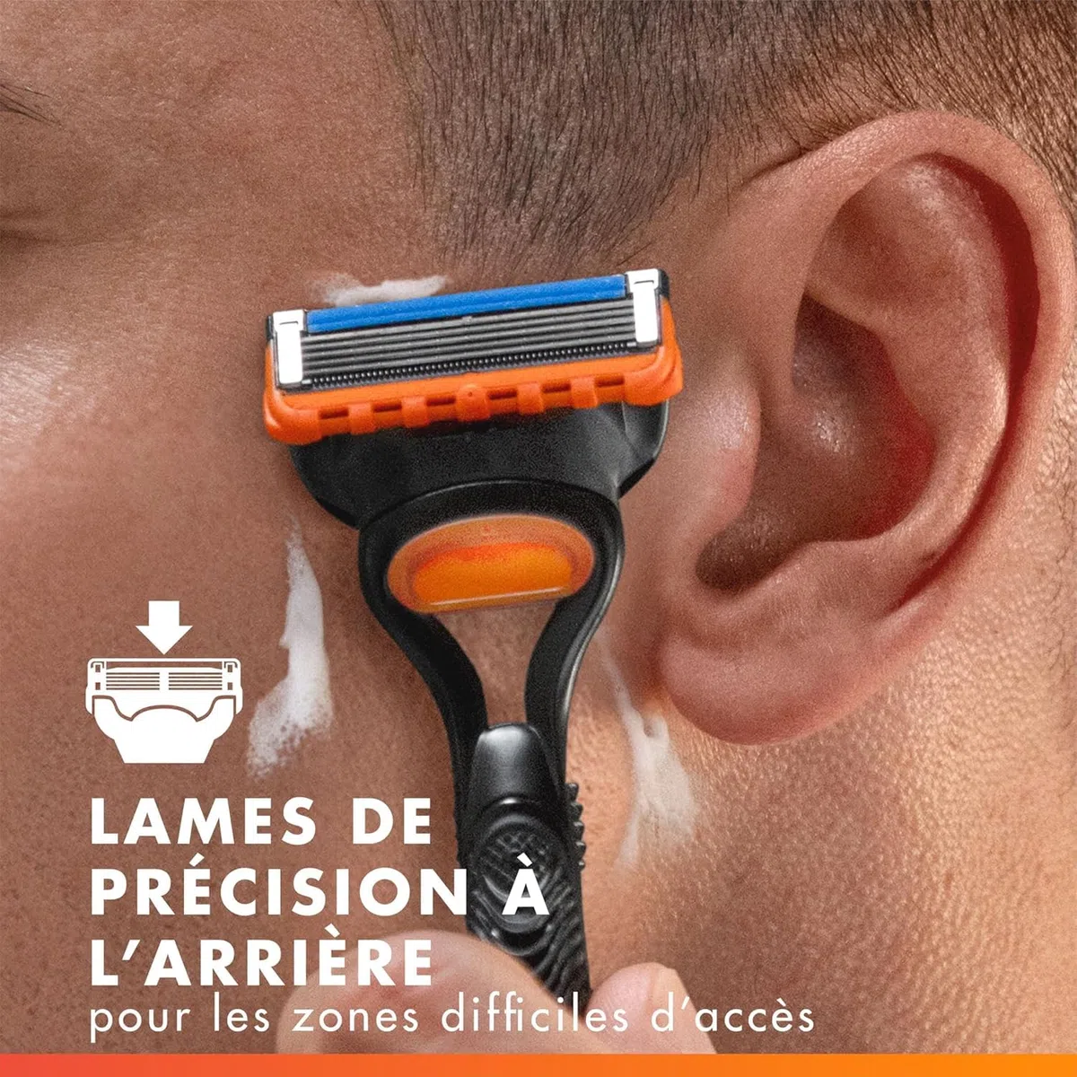 Gillette Lames de Rasoir Homme Fusion 5, Pack de 20 – Recharges Longue Durée en Acier Inoxydable pour le Rasage Confortable, Bande Lubrifiante, Micro-Lamelles, 1 Rechange Jusqu’à 20 Rasages