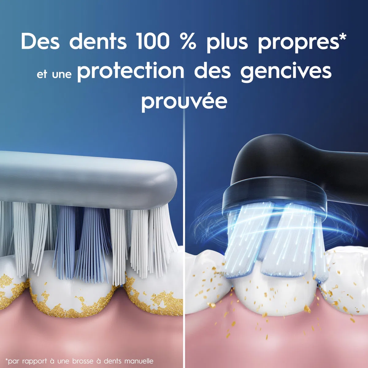Oral-B iO 3 Brosse A Dents Electrique Noire, Pour Adultes, Modes De Nettoyage Avec Blancheur, Doux Pour Les Gencives, Capteur De Pression, Brossette Oral B De Rechange, Chargeur, Porte-Brossettes