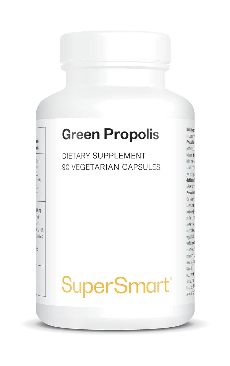 Green Propolis - Extrait de Propolis Verte du Brésil - Secret Santé de la Ruche - Antioxydant Puissant pour l’Immunité - 90 Capsules Végétariennes - SuperSmart