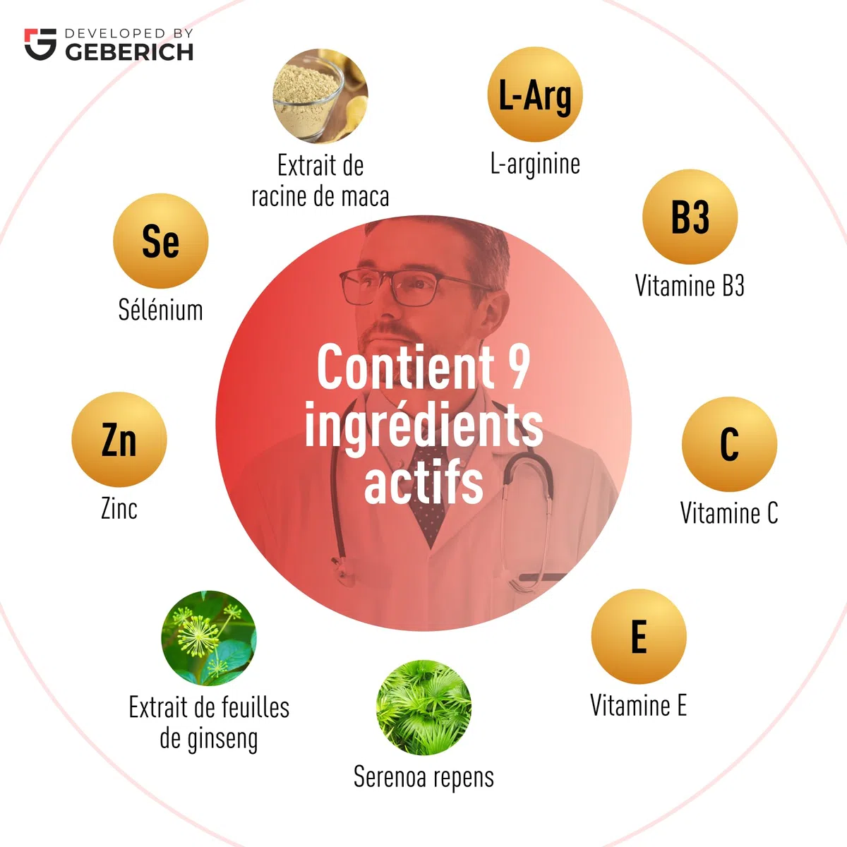 Gélules TESTOSTERON BOOST | Complément Alimentaire Pour Homme avec Maca, L-arginine, Ginseng, Serenoa Repens, Vitamine C, Vitamine B3, Vitamine E, Zinc et Sélénium | 30 gélules