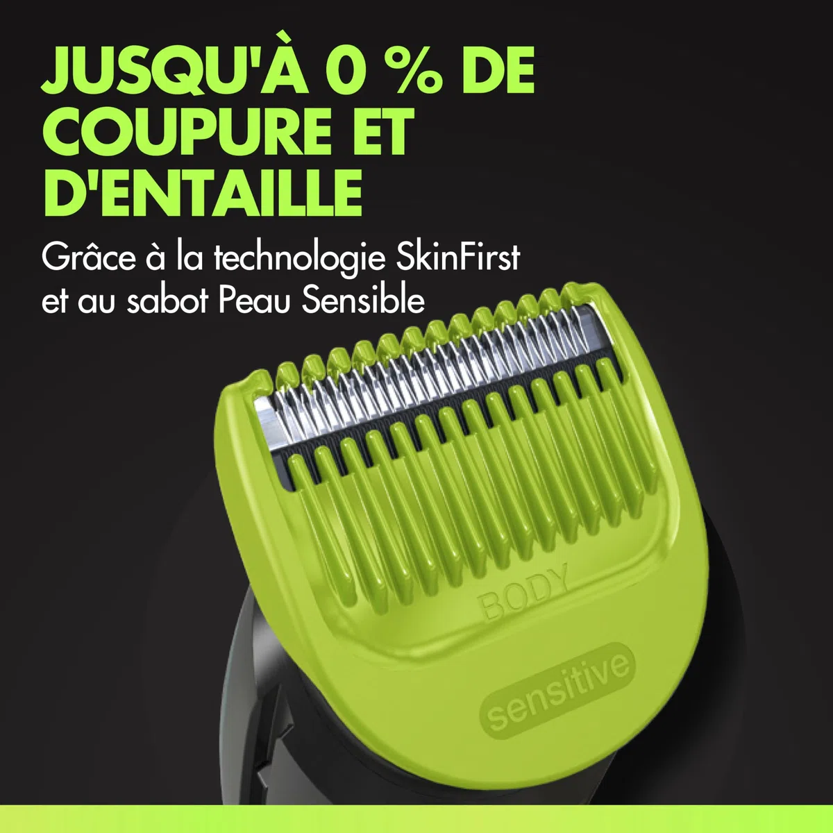 Gillette Labs Body + Intimate Tondeuse Homme i7, Tondeuse Corps et Zone Intime, Étanche, Dotée de la Technologie SkinFirst et de la Lumière LED pour Visibilité, 3 Sabots, Batterie Rechargeable Incluse