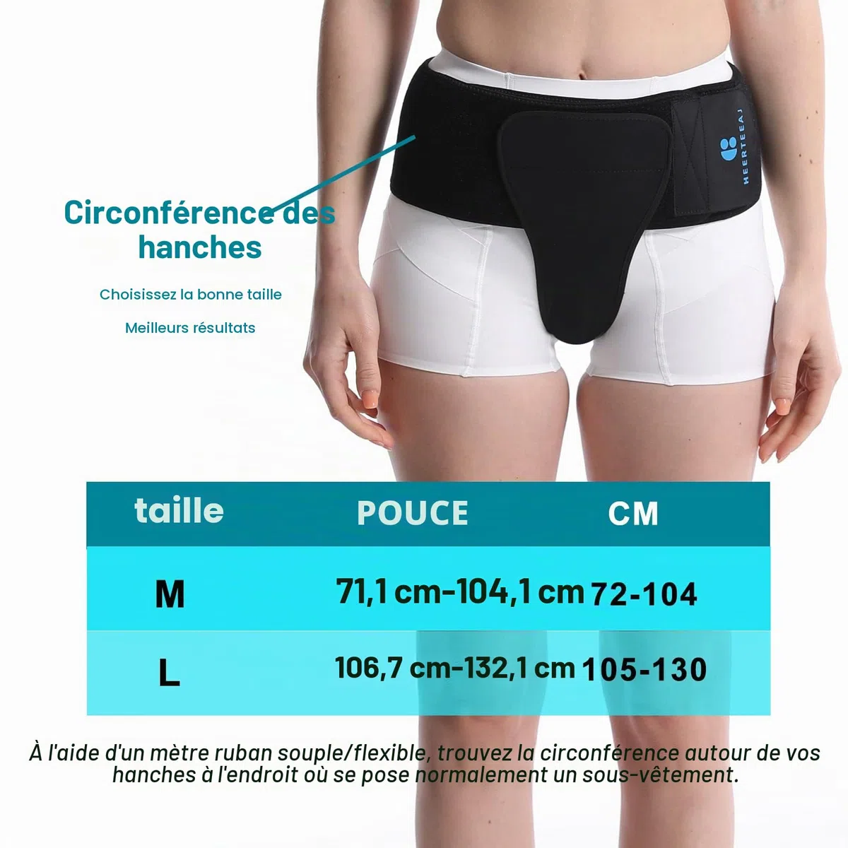 Ceinture de soutien pelvien pour femme - prolapsus utérin, vessie tombée, varices vulvaires, post-partum