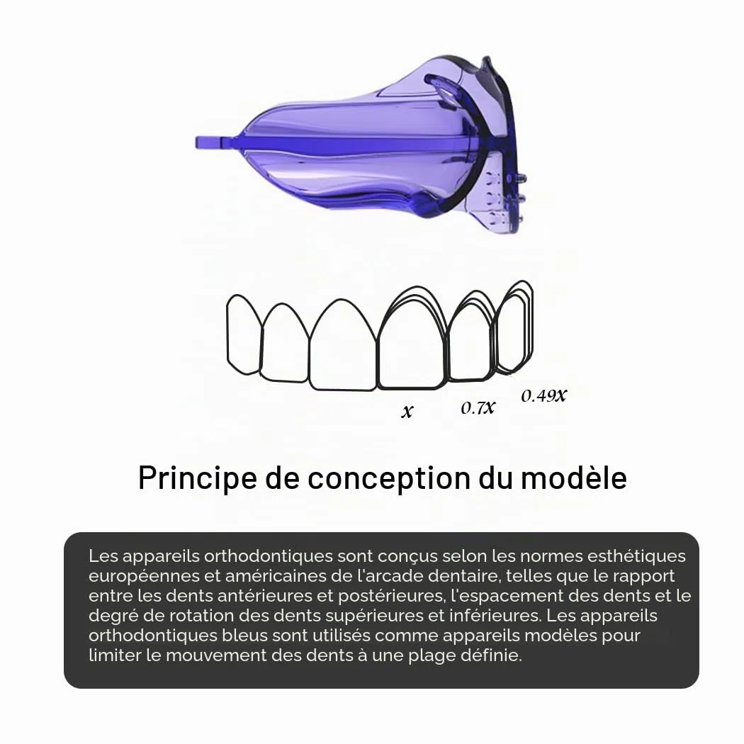 KOHEEL D PLUS N appareil dentaire adulte gouttière dentaire bruxisme aligneur dentaire sourire confiant (Paquet de 1)