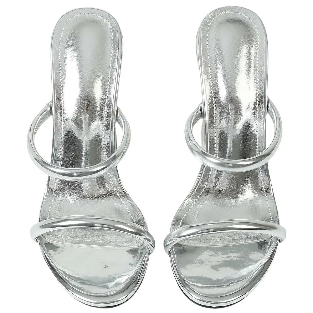 ZBDZSW Sandales à Talons Hauts à Bout Ouvert et à Enfiler pour Femmes, Chaussures Sexy à la Mode avec Dents de Requin