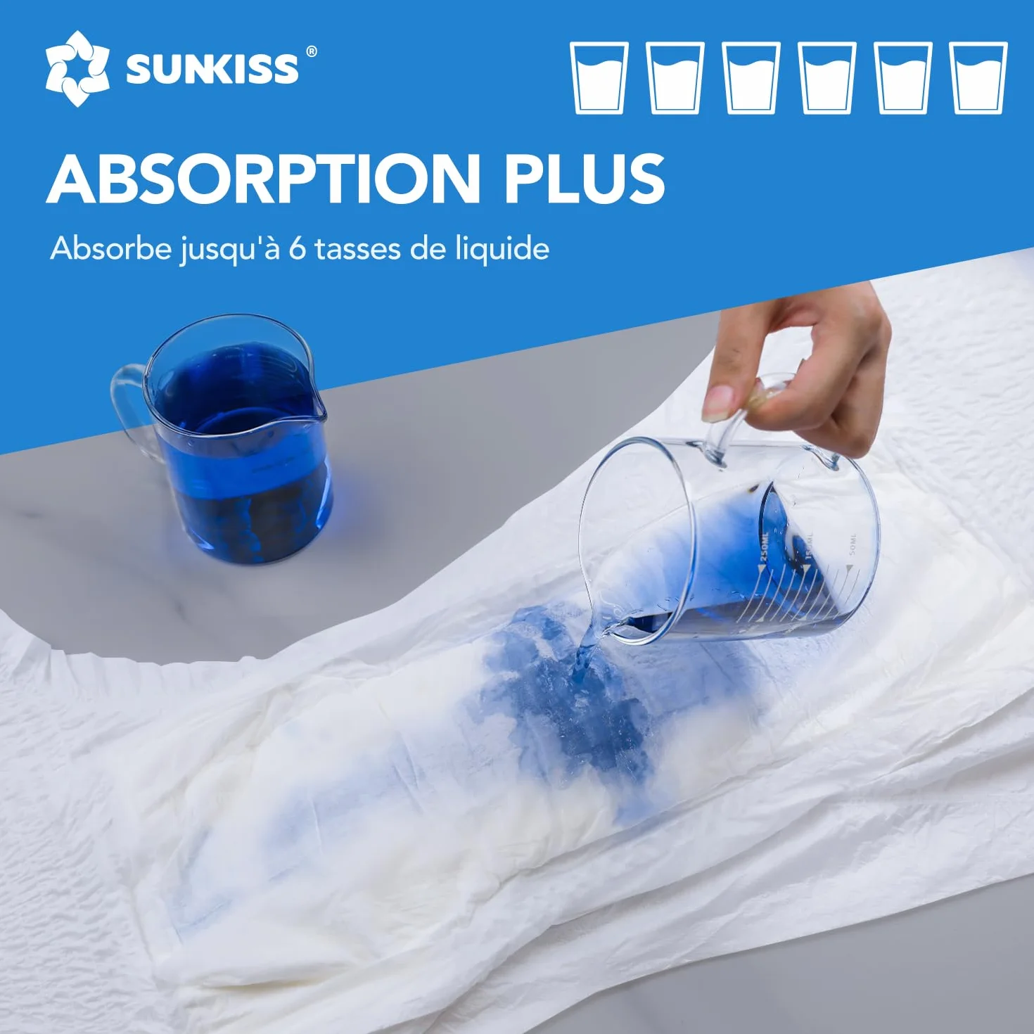 SUNKISS TrustPlus Culottes Adultes pour lncontinence, Culotte Absorbante pour Homme et Femme, Contrôle des Odeurs, Unisexe, Taille XL, 16 Unités
