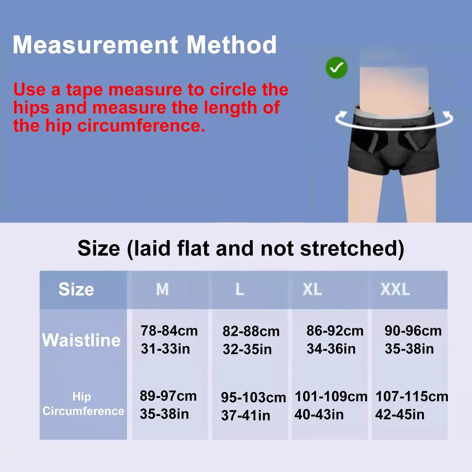 Ceinture Hernie Inguinale Homme, Culottes de Soutien pour Hernie avec 2 Coussinets de Compression Amovibles, Ceinture Abdominale Réglables pour Hernie Inguinale Simple/Double(M)