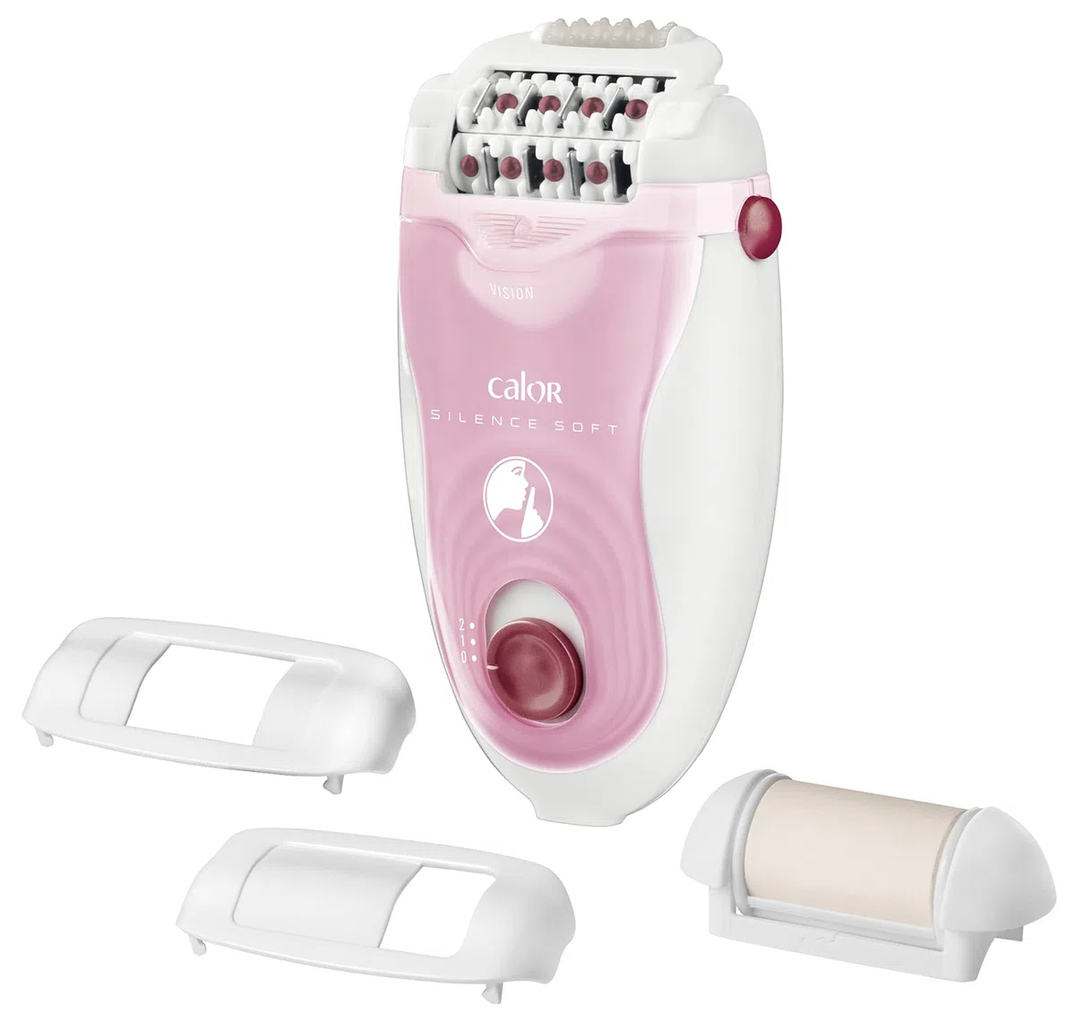 Calor Silence Soft Epilateur 24 pinces précision Ultra silencieux Technologie microcontact 3 accessoires Fabriqué en France EP5620C0