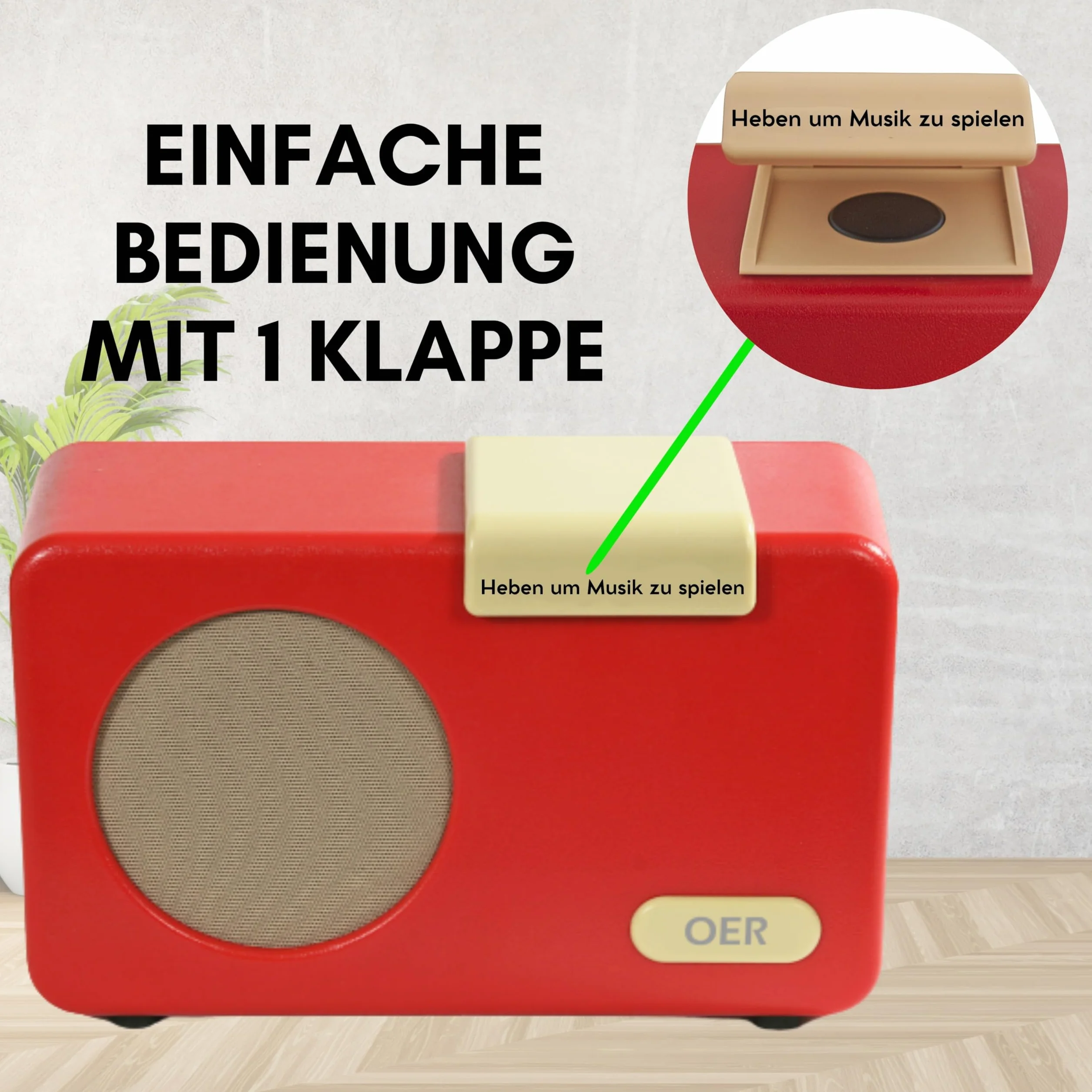 OER Lecteur de Musique - démence Radio - Rouge