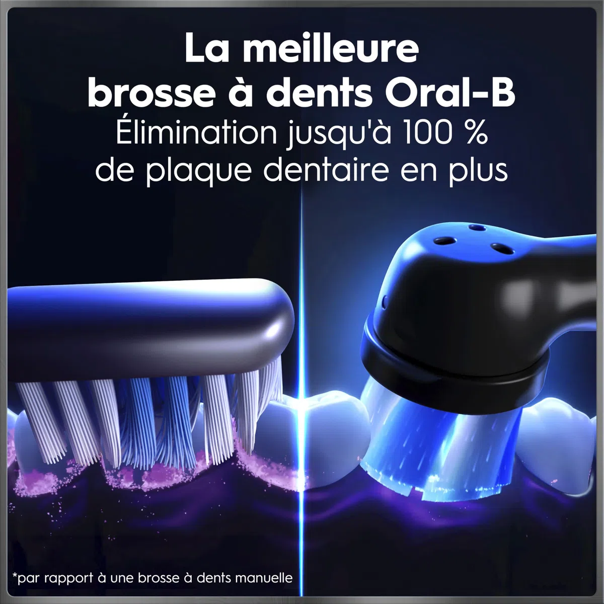 Oral-B Brosse à Dents Electrique iO 10 avec Brossette de Rechange, Noire – 7 Modes dont Blancheur et Soin des Gencives, Capteur de Pression, Batterie Rechargeable, Coach de Brossage, Etui