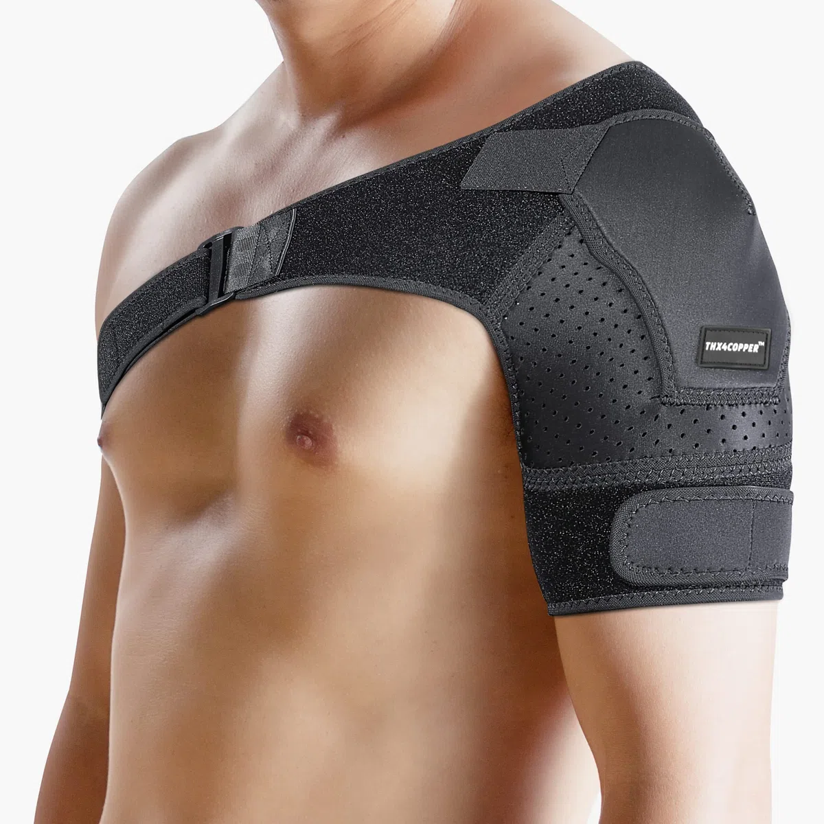 Thx4COPPER Ceinture de compression réglable pour épaulière,Protection des articulations,Soulagement de la douleur pour les articulations dislocées AC,Manchette rotative,Épaule gauche/droite