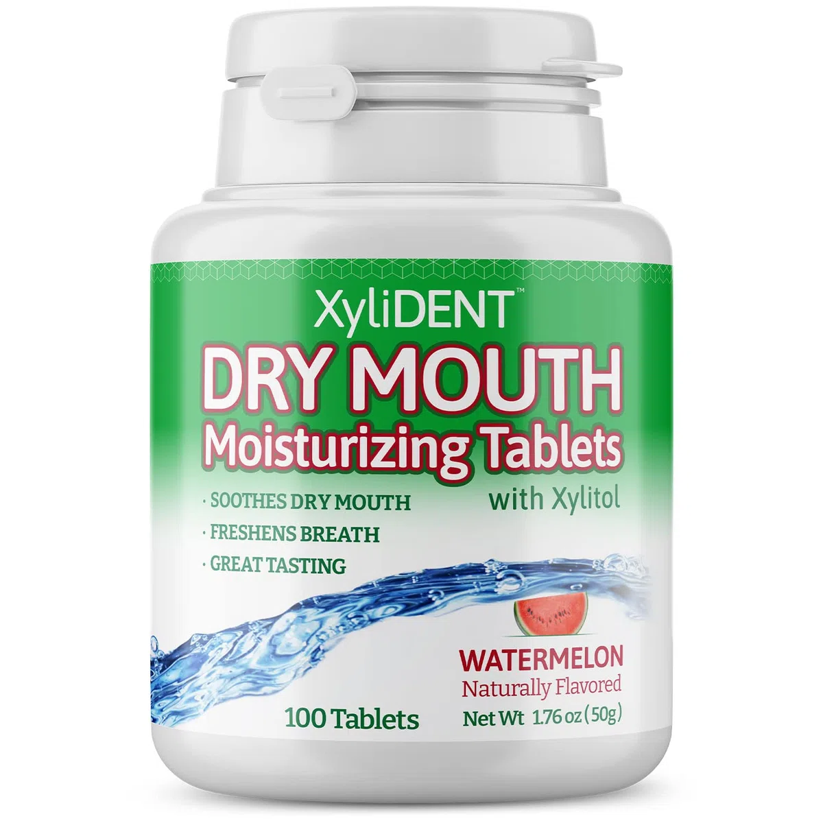 XyliDENT Nature's Stance Comprimés de Xylitol 100 pièces Bouche Sèche Stimulation Salive Haleine Fraîche