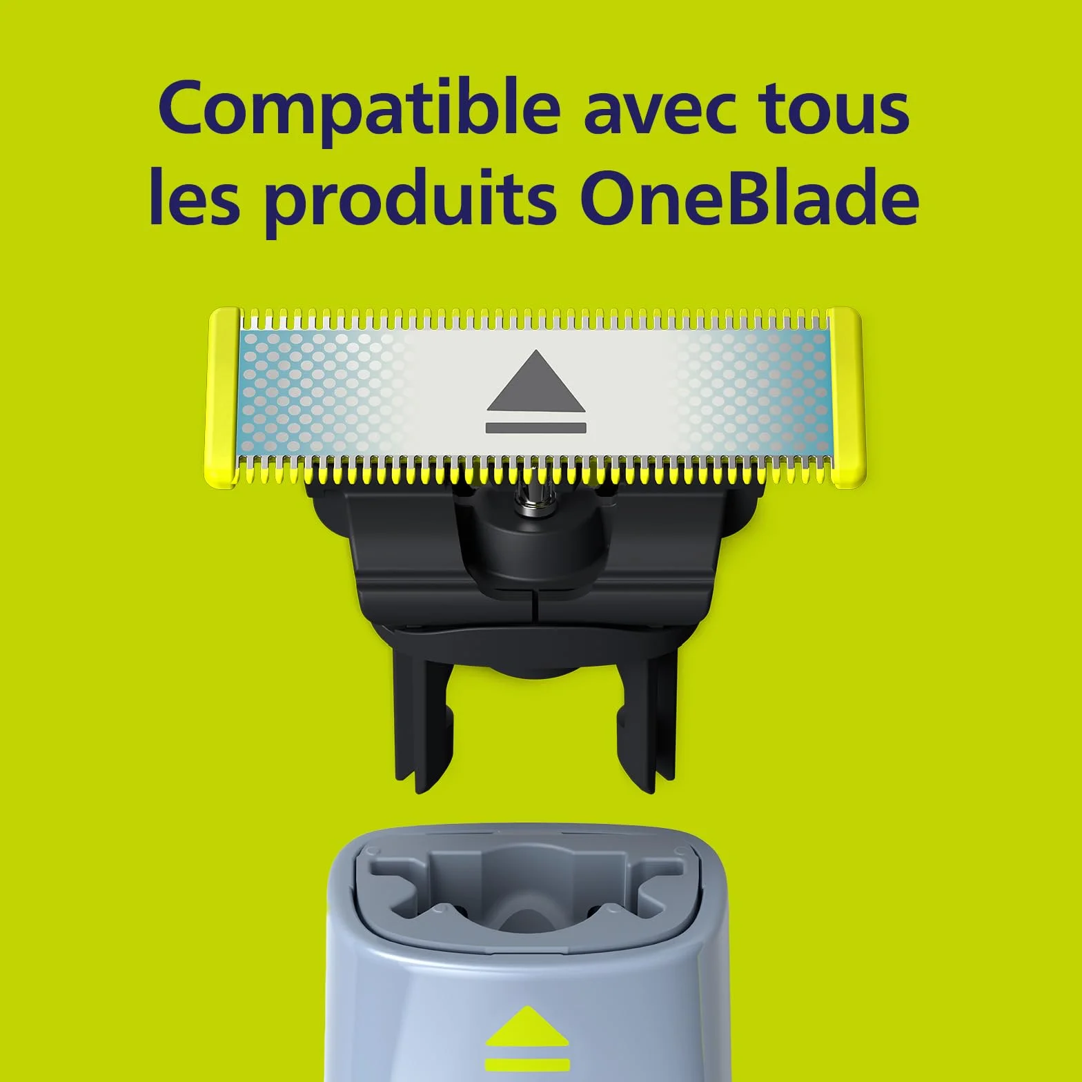 PHILIPS OneBlade Replacement Blades for Face Body Kit Pack of 2 Anti-Friction