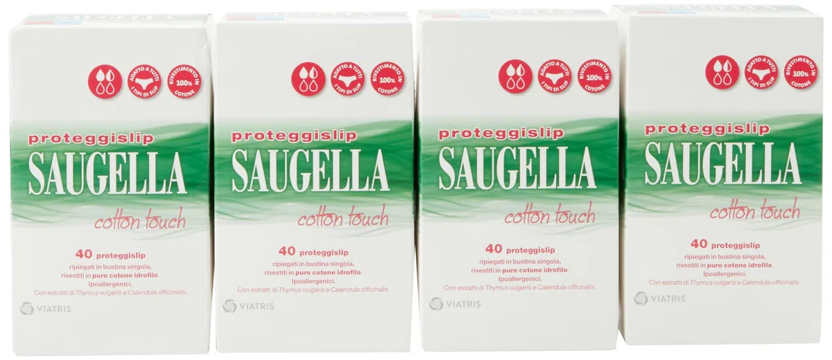 Saugella Saugella Cotton Touch Lot de 160 protections extérieures anti-odeurs en coton hypoallergéniques
