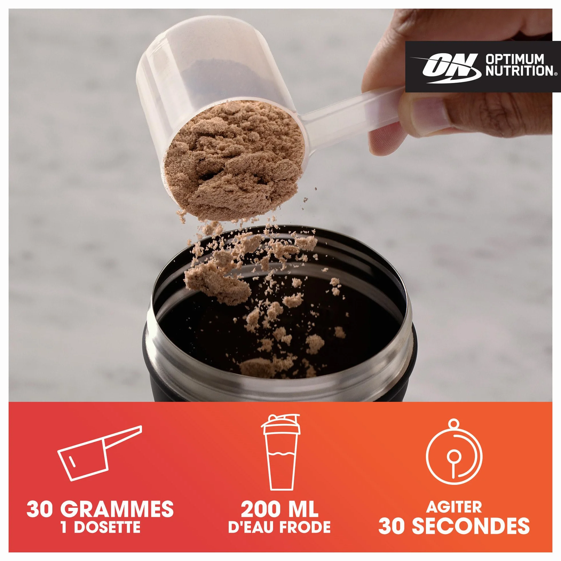 Optimum Nutrition Gold Standard 100% Whey Protéine Crème à la Vanille Française 2.28kg 76 Doses