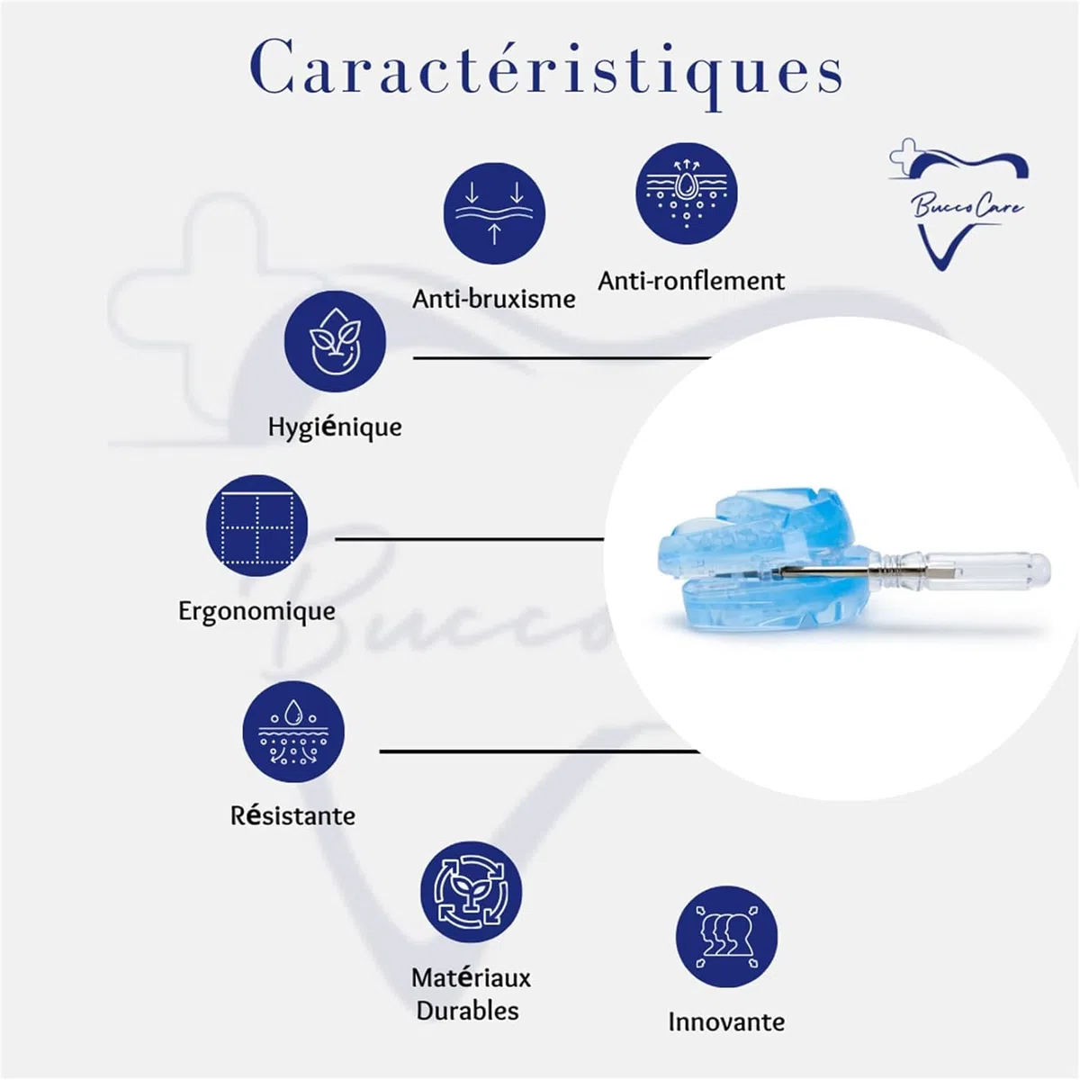 BuccoCare Orthèse D'avancée Mandibulaire Anti-Ronflement Précis Confort Doux Protections Dentaires (Rose)