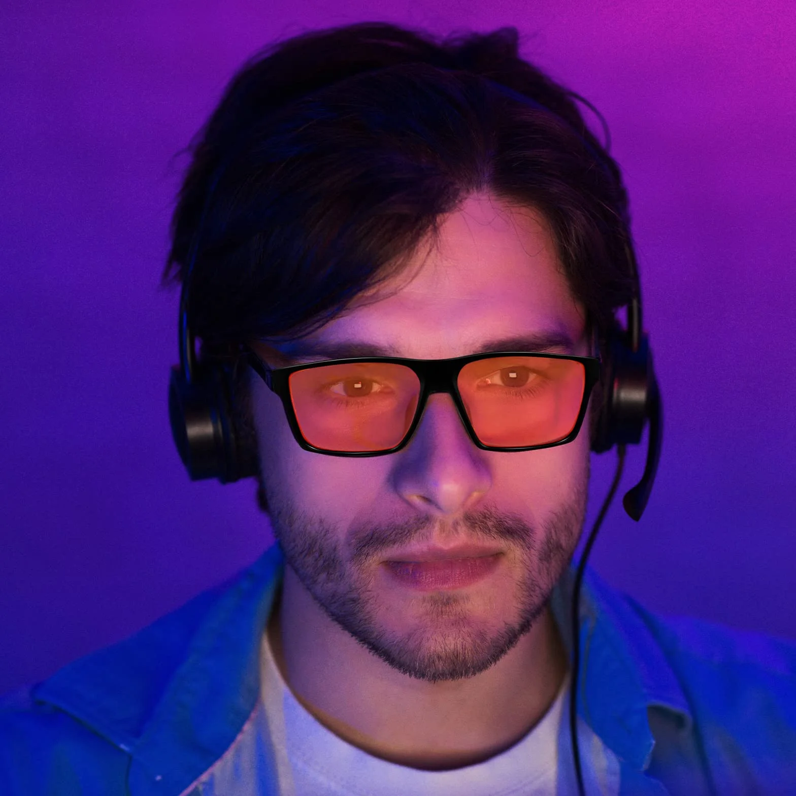 Lunettes Anti Lumière Bleue Gaming Verres Jaunes Anti-UV pour Écran PC Console
