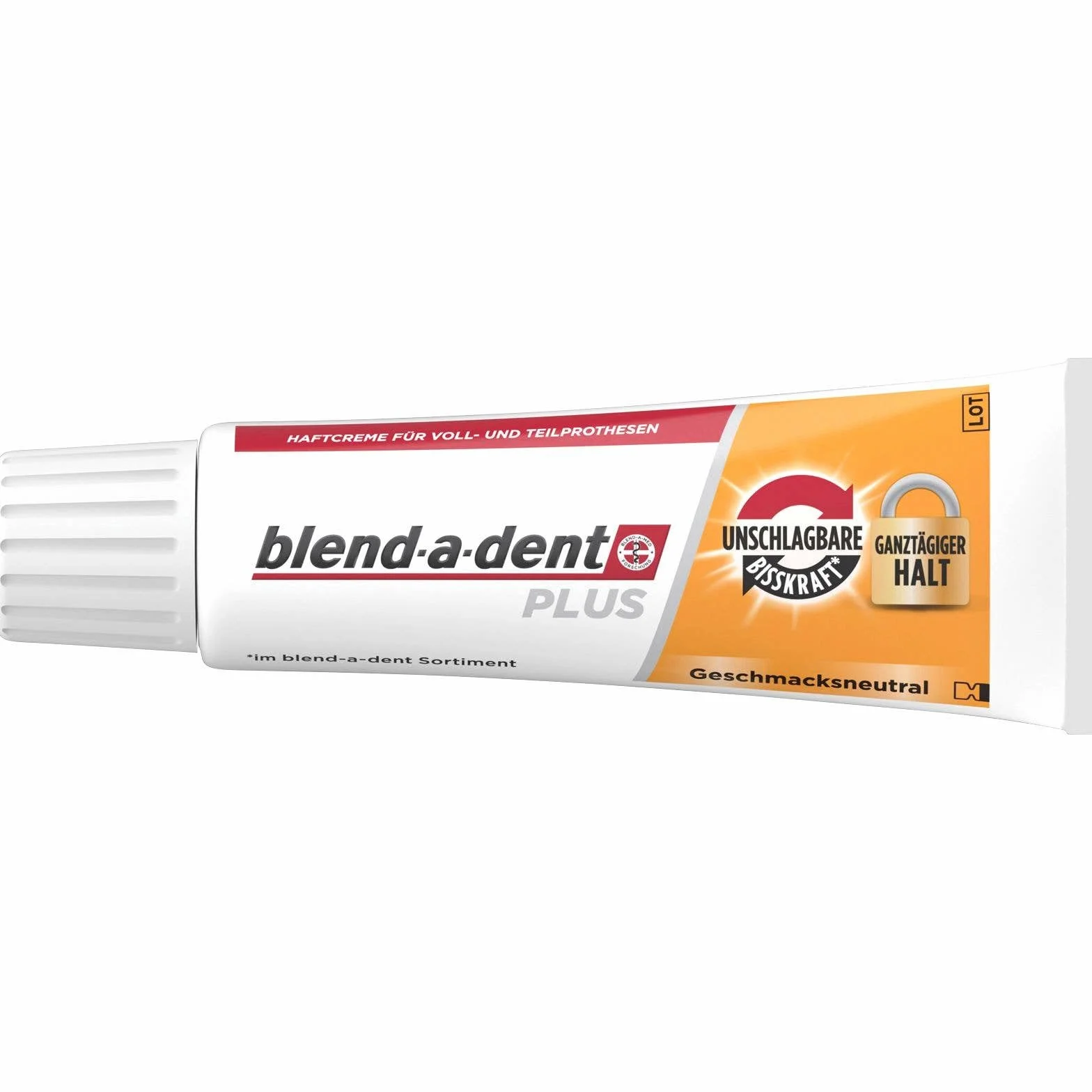 Blend-a-dent 10 x 40 g de crème adhésive Plus Premium - sans Parfum - Duokraft