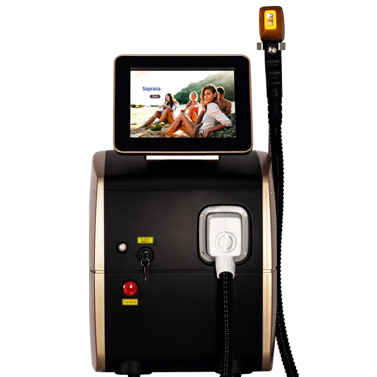 Appareil d'épilation laser diode 808 nm professionnel 3 longueurs d'onde 755 808 1064 nm écran tactile HD