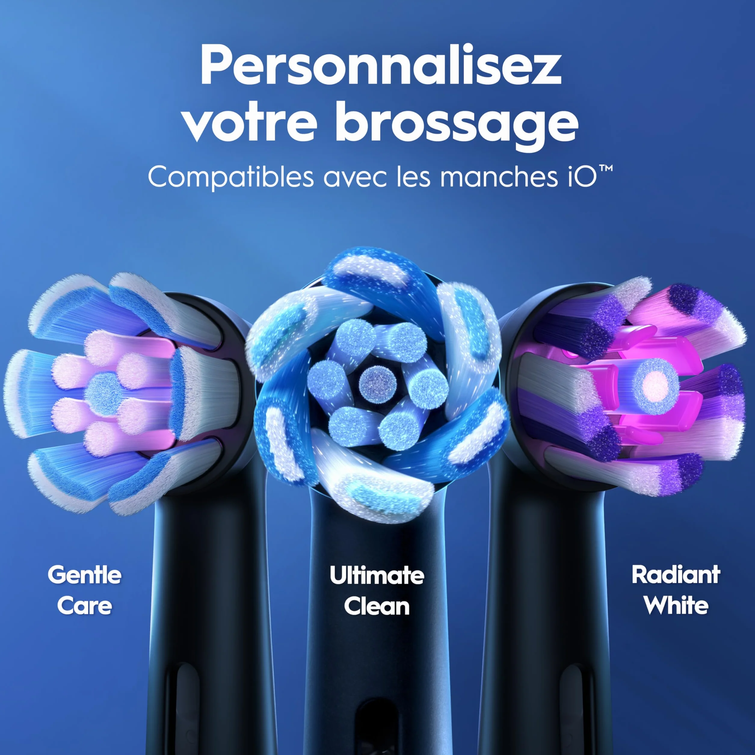 Oral-B Brosse à Dents Electrique iO 2 Noire – 3 Modes de Brossage, Capteur de Pression, Batterie Rechargeable