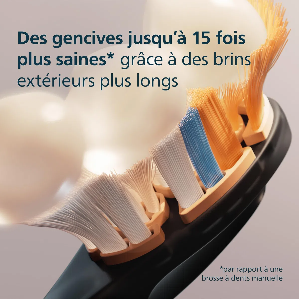 Philips Sonicare A3 Premium tout-en-un têtes de brosse à dents de rechange d'origine noir lot de 4 HX9094/88