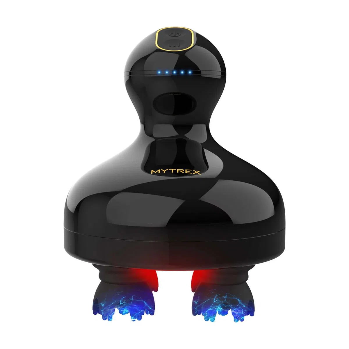 MYTREX Head Spa Pro Appareil de Massage Facial et Capillaire EMS, Stimulateur Cuir Chevelu Lumière Rouge, 12 Accessoires, 5 Niveaux Intensité, Étanche pour Croissance Cheveux