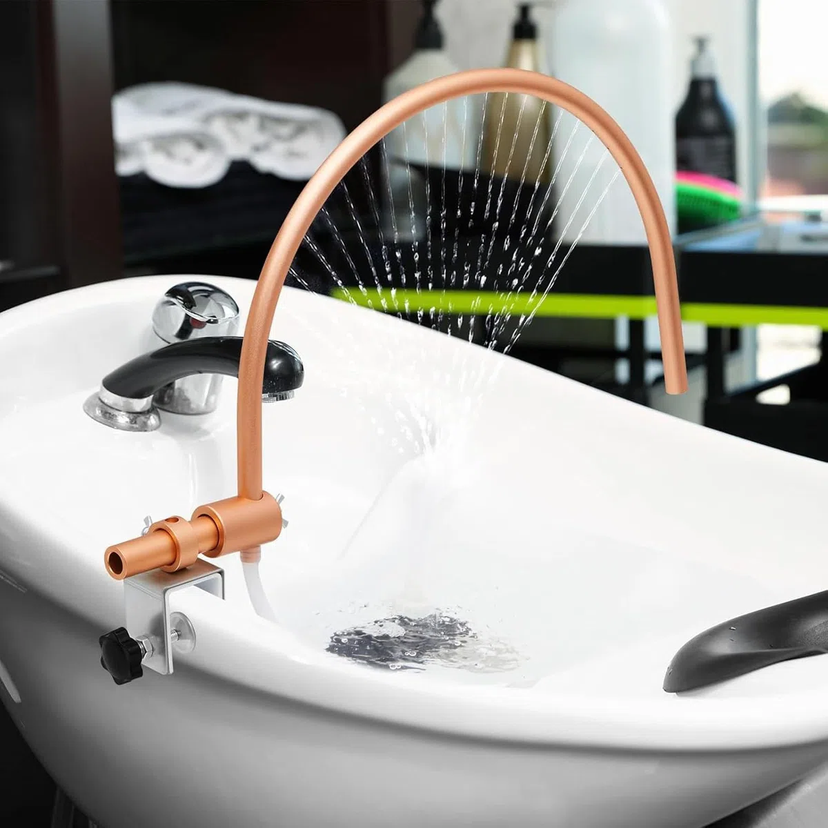 Sortie d'eau Head Spa, Verrouillage D'évier Amélioré, Pomme De Douche De Salon, Convient à La Plupart des Lits De Bol De Shampoing pour équipement De Salon De Massage, équipement De Spa Head