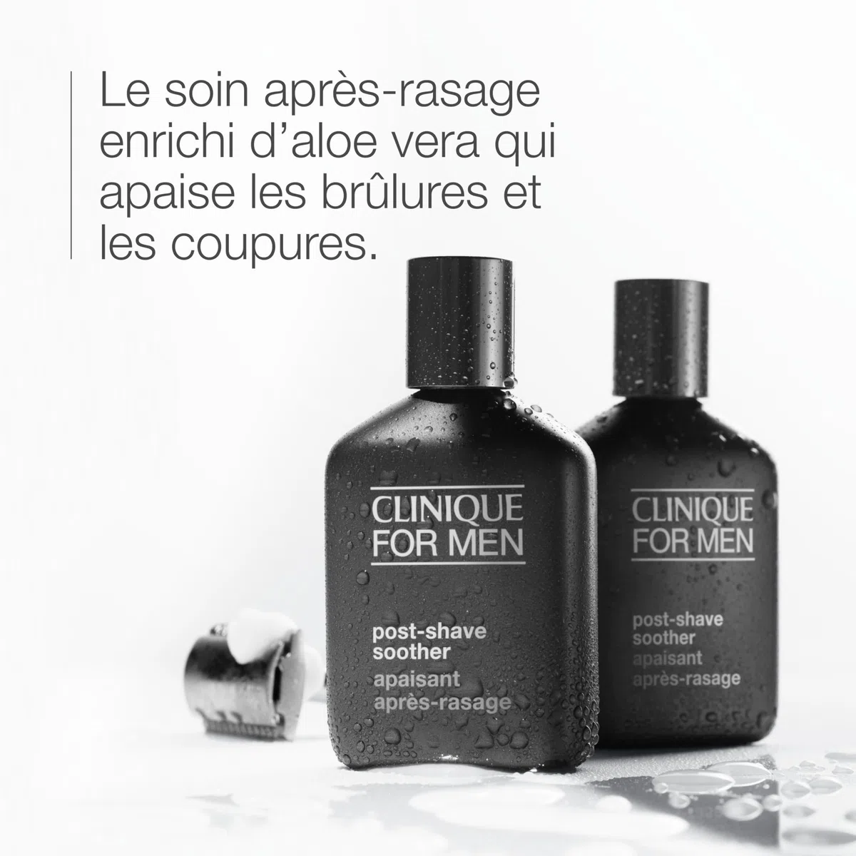Clinique For Men Lotion Apaisante Après-Rasage | Hydrate + Apaise le Feu du Rasoir | Lotion Après-Rasage à l'Aloe, 75 ml