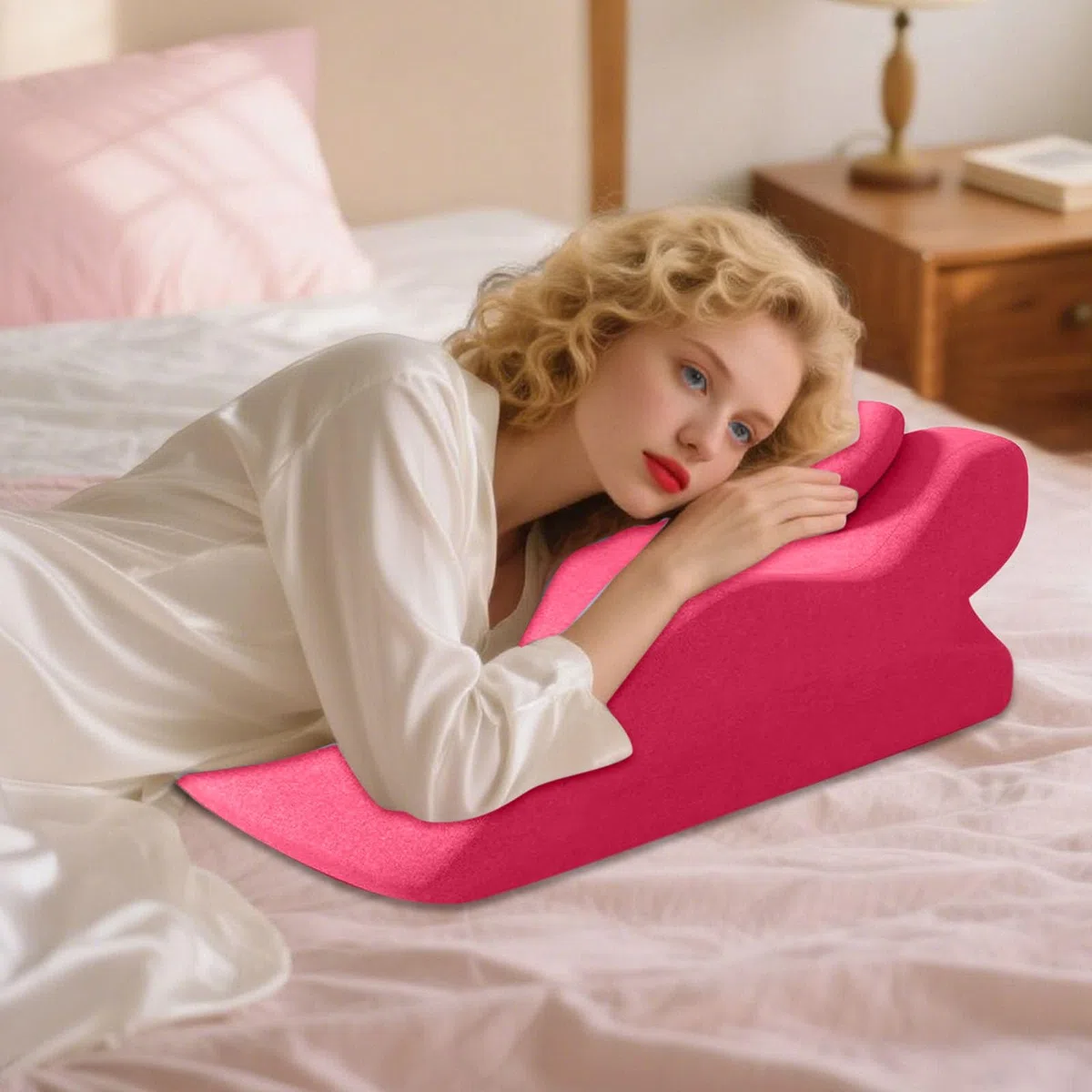 Coussin sexuel pour couples - Coussin cale doux en mousse à mémoire de forme - Soutien ergonomique de la colonne vertébrale