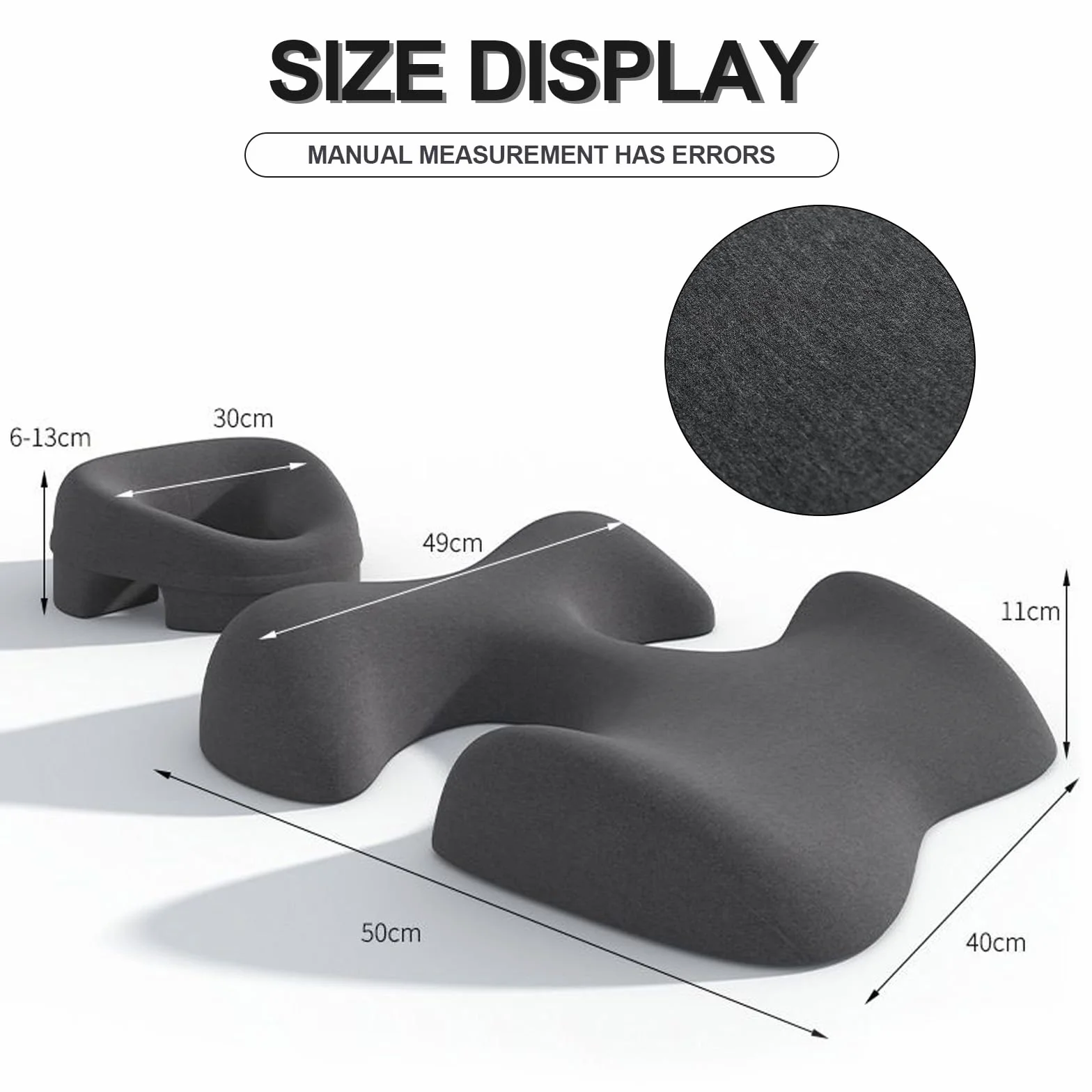 Coussin Massage Visage, Coussin de Poitrine pour Table de Massage, Multifonctionnel pour Salon de beauté, couché pour Chambre, Black