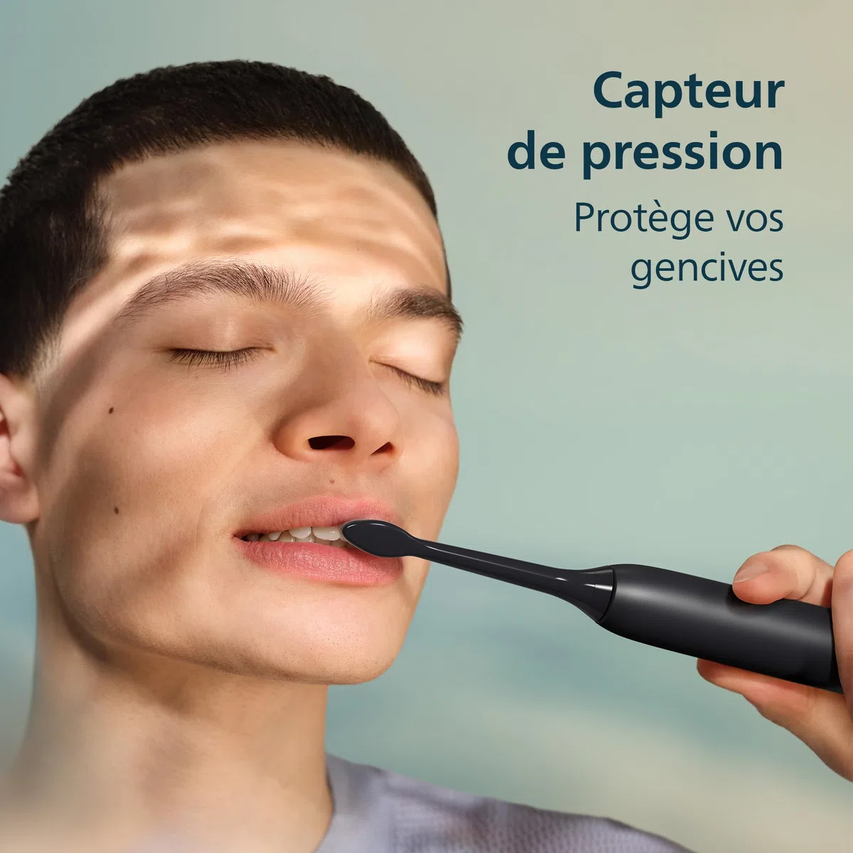 Philips Sonicare série 4100 – Brosse à dents électrique sonique, capteur de pression, 4 réglages, EasyStart, SmarTimer, 21 jours d’autonomie, étui de voyage, coloris noir, modèle HX4044/52, [Nouveau]