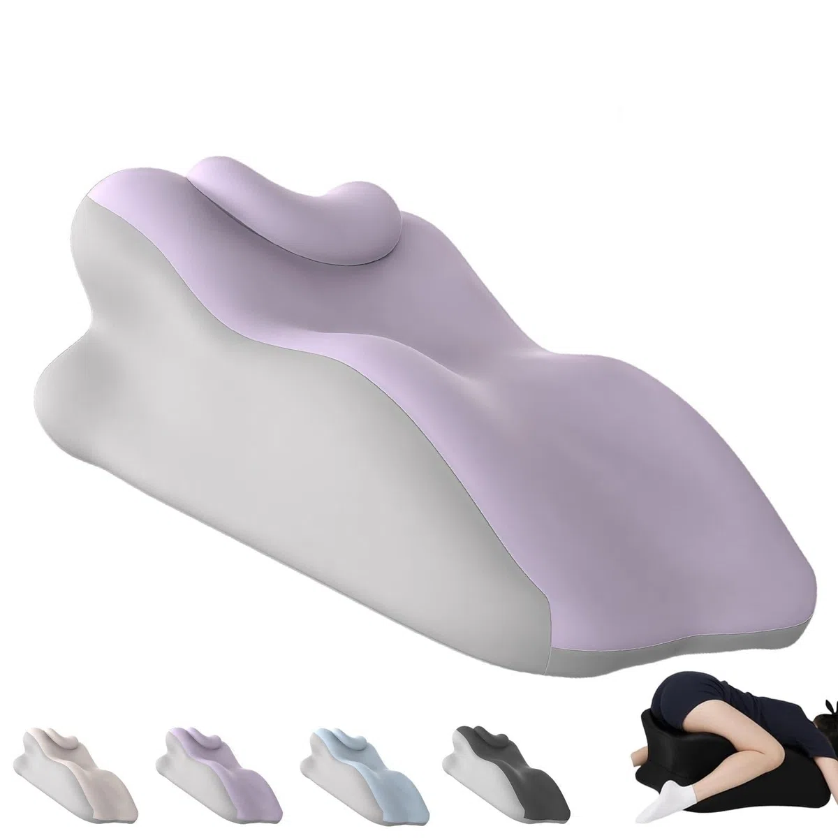 Yagerod Oreiller Liebora Oreiller Ergonomique en Mousse à mémoire de Forme Angle 27°