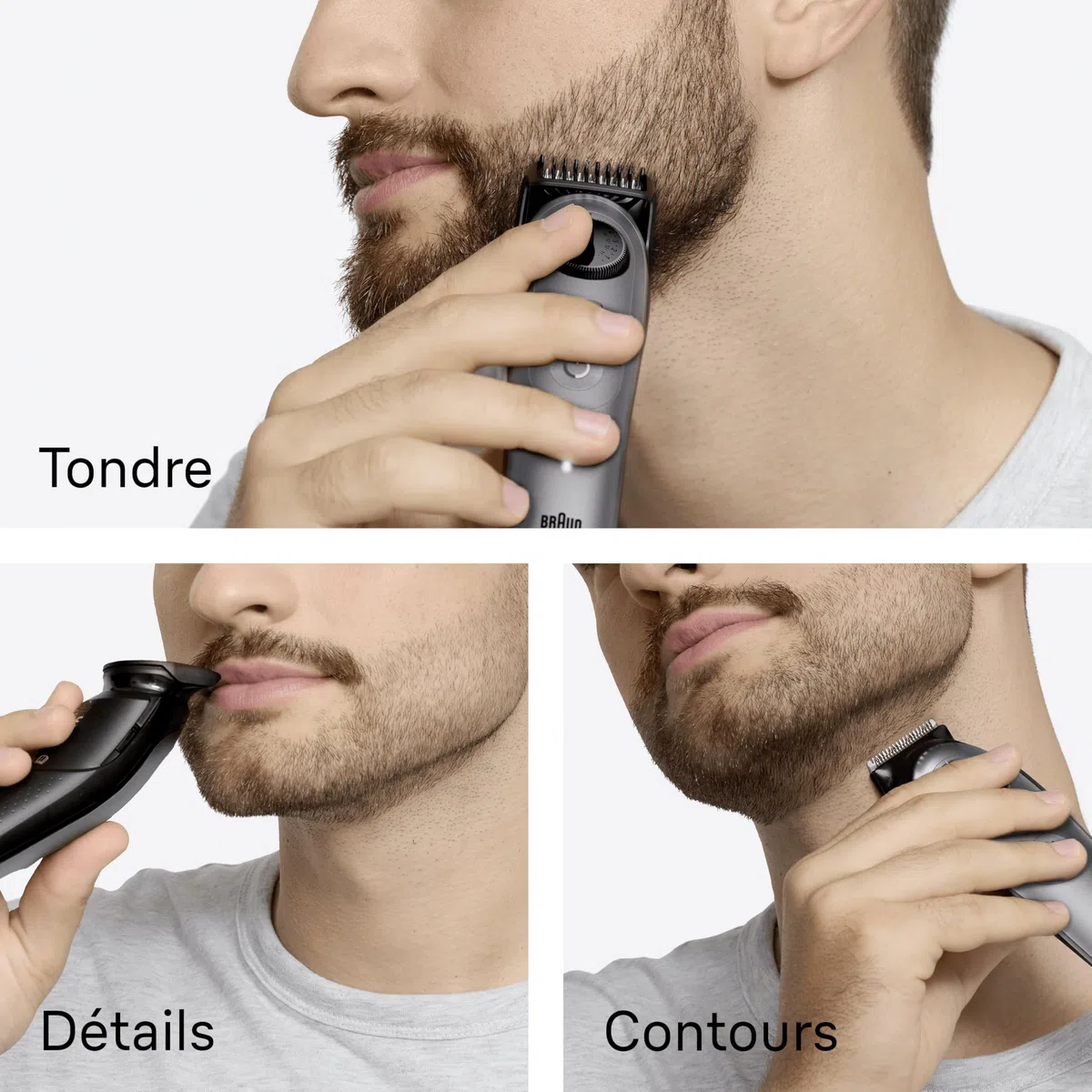 Braun Tondeuse Barbe Homme Series 5 BT5565, Grise – Etanche, sans Fil, Batterie Rechargeable, Lame Ultra Affutée, Coffret avec +9 Outils de Barbier, 40 Réglages de Longueurs, Emballage en Carton